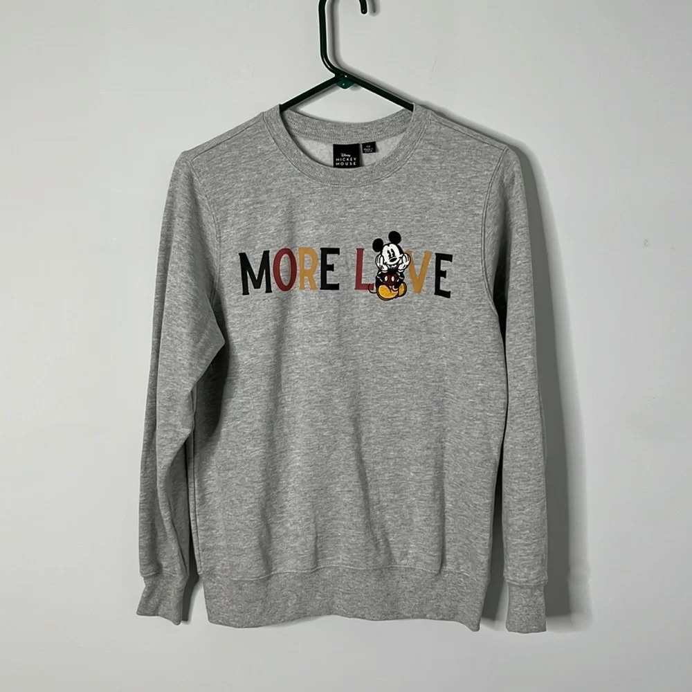 Disney “More Love” Mickey Mouse Graphic Sweater